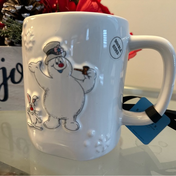 Rae Dunn White Mug with Festive Design - Picture 3 of 15